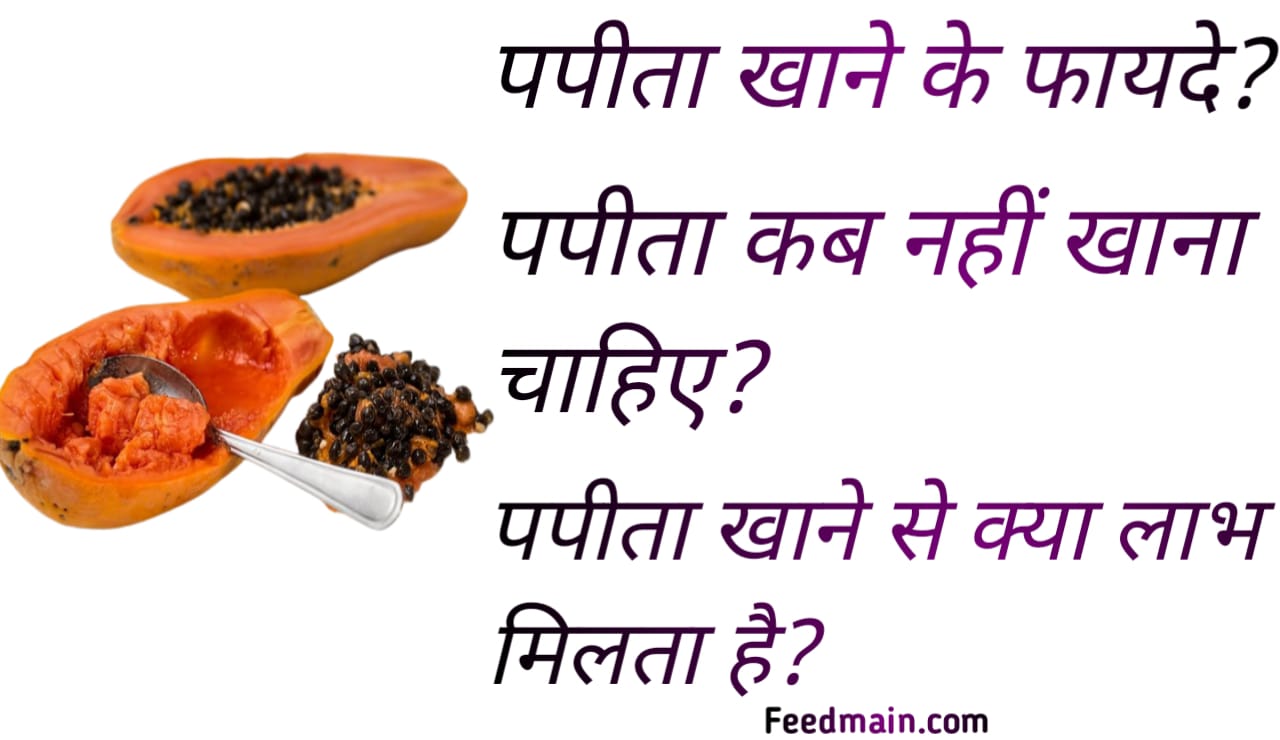 You are currently viewing पपीता खाने के फायदे। पपीता खाने से क्या लाभ मिलता है। papaya benefits in hindi.
